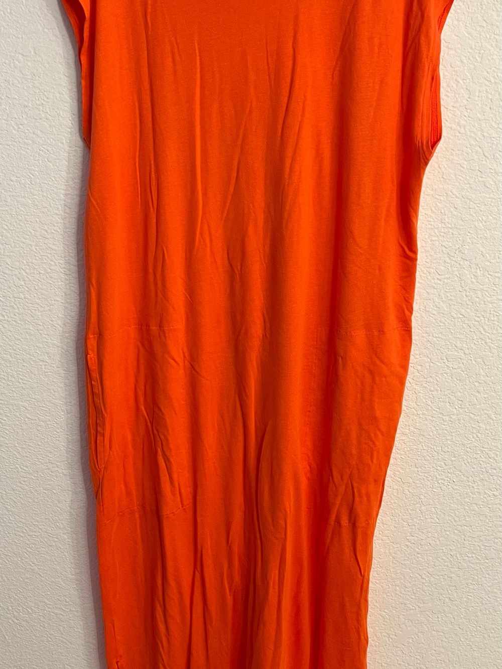 FREE PEOPLE ORANGE TEE MAXI DRESS W POCKETS!!! SzM